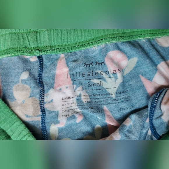 Little Sleepies Forest Gnomes Womens Pajama Pants Size Small - Picture 3 of 3